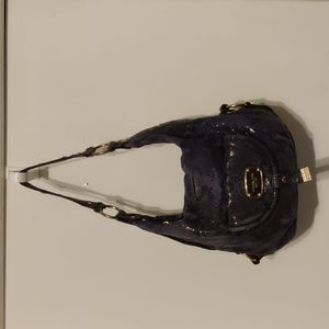 Michael Kors Blue Python leather